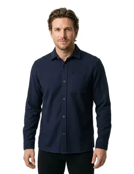 Camicia A Maniche Lunghe 1510568 Navy 2XL