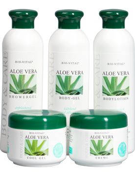Bio-Pflegeset „Aloe Vera“, 5-teilig weiss
