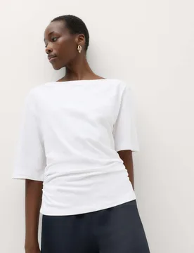 Pure Cotton Off The Shoulder Top White female - M&S - FashionsVida