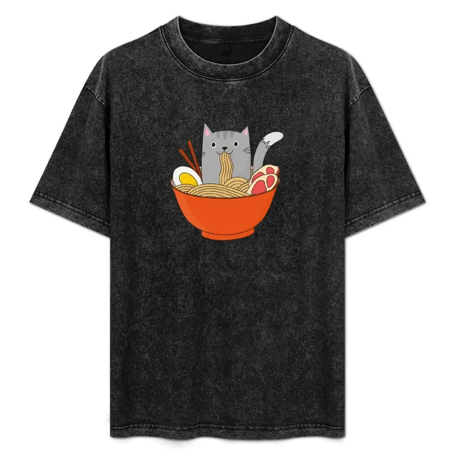 Cat in Ramen Bowl - Kawaii T-Shirt - Aliexpress - FashionsVida
