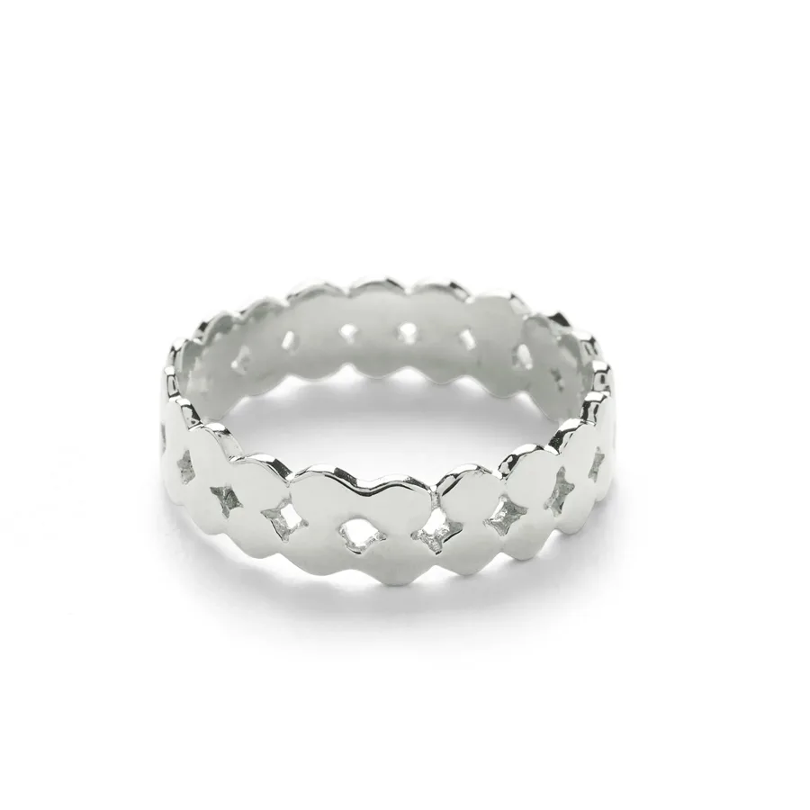 Silver Praniti Double Layer Ring - So Just Shop - FashionsVida