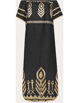 Vestido largo de lino - Greek Archaic Kori - FashionsVida