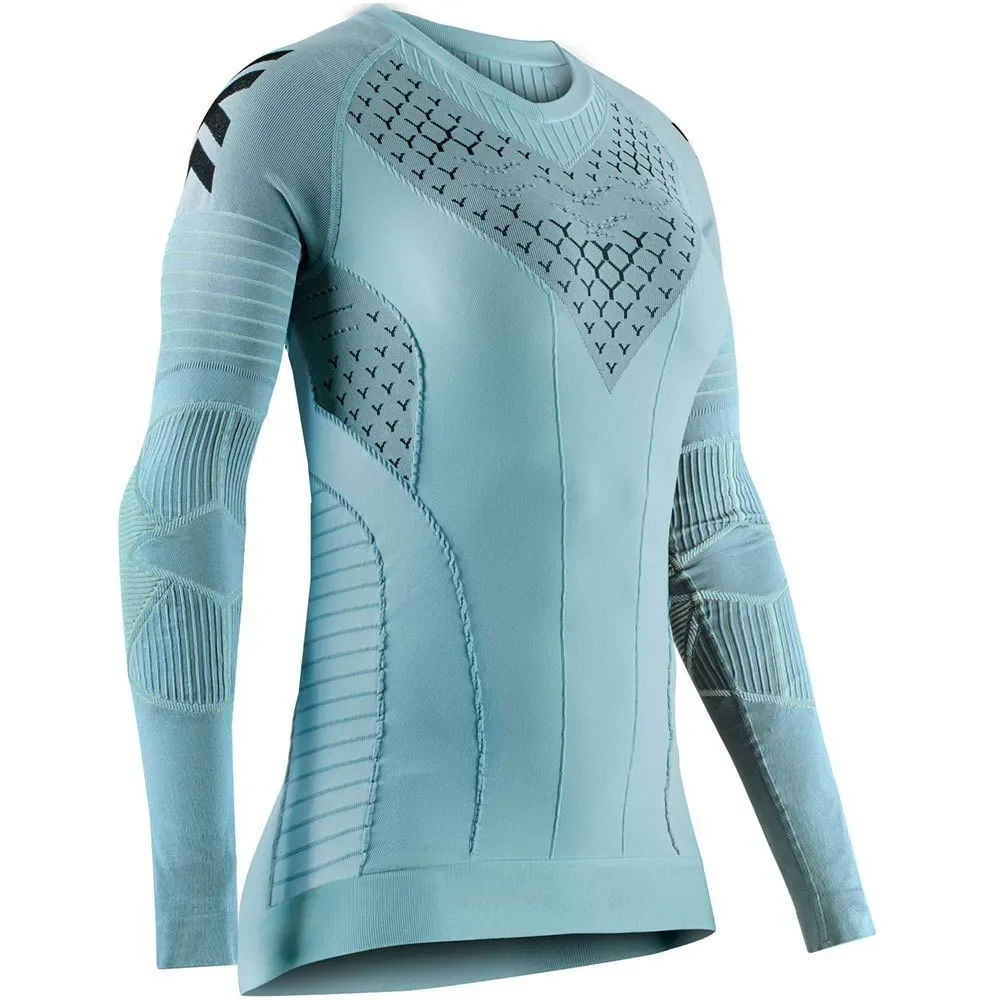 Maglietta A Maniche Lunghe Twyce Race Clearwater / Black L - X-BIONIC - FashionsVida