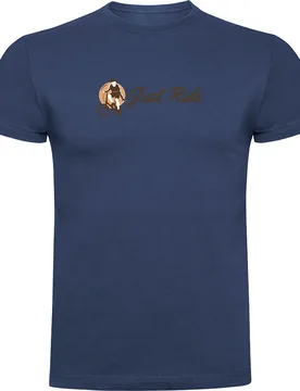 Maglietta A Maniche Corte Just Ride Vintage Denim Blue - Kruskis - FashionsVida