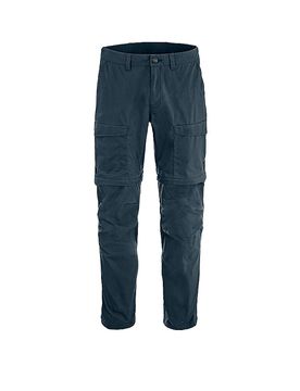Pantalón de senderismo para hombre Abisko Hybrid ZipOff azul oscuro 50