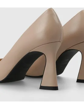 Zapatos de salón de mujer en piel con tacón geométrico - Lodi - FashionsVida
