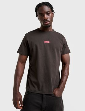 Mens Levi's Maglia Babytab - Nero, nero nero Uomo taglia XS
