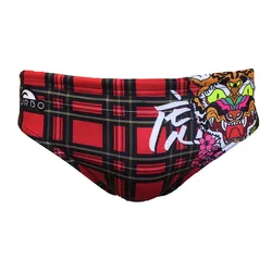 Tartan Tiger Swimming Brief Red M Men