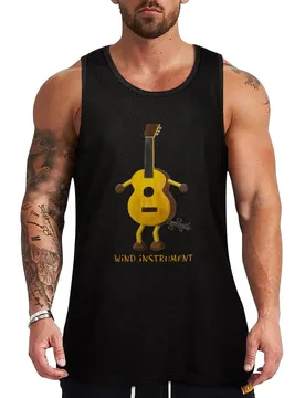 Wind Instrument - Funny Guitar Design Tank Top Basic Layering Tank Top Soft Cotton Sleeveless Shirt - Aliexpress - FashionsVida