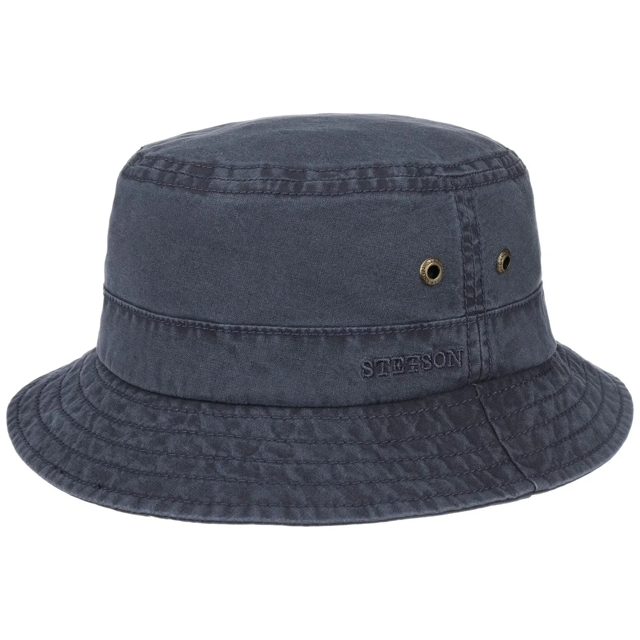 Delave Cotton Hat by - blue - Herren - Size: S (54-55 cm) - Stetson - FashionsVida