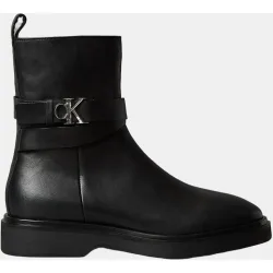 Botines planos de mujer en piel