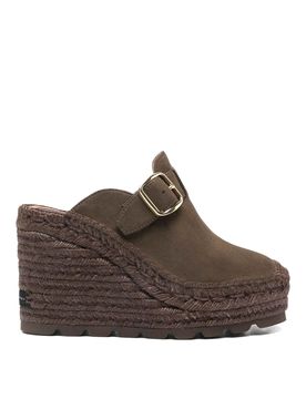 Sabot con zeppa con fibbia