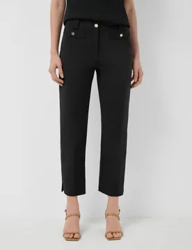 Pantalón de mujer con tapetas en tejido técnico - Roberto Verino - FashionsVida