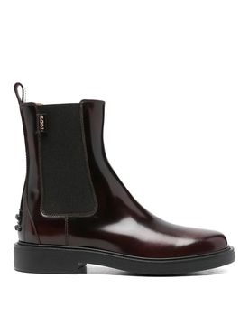 Stivali chelsea in pelle liscia