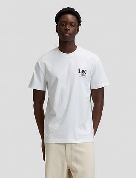 Regular Stamp Tee Bright White Größe L male