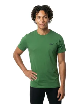 T-shirt à Manches Courtes Vintage Logo Embroidered Artichoke Green S - Superdry - FashionsVida
