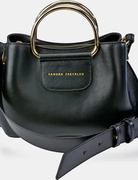 Bolso de mano con bandolera en piel - Sandra Freckled - FashionsVida