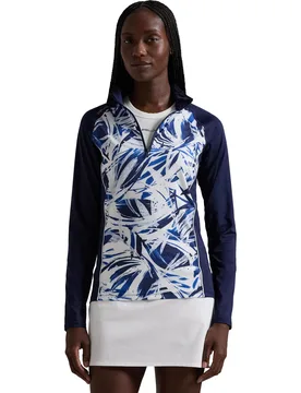 Layer Printed Air Flow, navy/weiss s - Ralph Lauren - FashionsVida