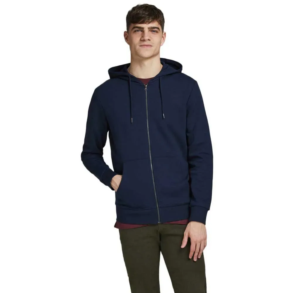 Sweat-shirt à Zip Basic Navy Blazer / Regular Fit M - Jack & jones - FashionsVida