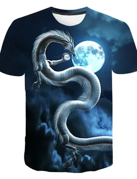 New Summer Cool Handsome Dragon Pattern 3d Printing Men's Women's Children's T-shirt Streetwear Breathable Light Sports Fabric - Aliexpress - FashionsVida