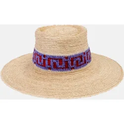 Sombrero con fibra de paja de palma
