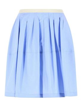 Marni Gonna in cotone Blu Iris