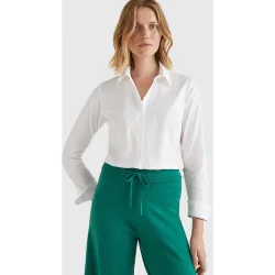 Camisa básica de mujer en color