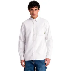 Chemise à Manches Longues Lake Warner Solid Oxford White Yd M