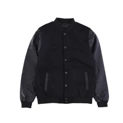 Giubbotto College Uomo Oldschool College Jacket Black/black