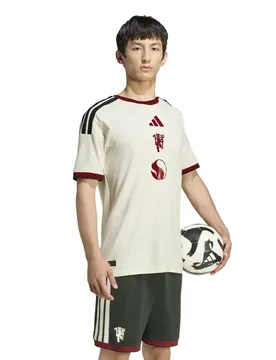 T-shirt à Manches Courtes Third Manchester United 26/27 Authentic Jersey Ivory S - Adidas - FashionsVida