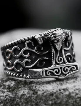Multi Style Vintage Stainless Steel Thor Hammer Ring for Men Fashion Mjolnir Ring Punk Hip Hop Party Jewelry Gift Dropshipping - Aliexpress - FashionsVida
