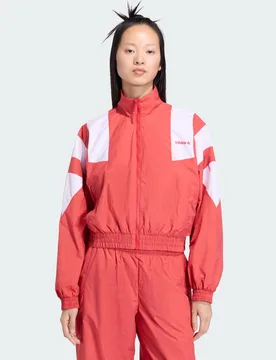 BLOCKED WASHED ZIPPED TRACKTOP 2XL Better Scarlet - Adidas - FashionsVida