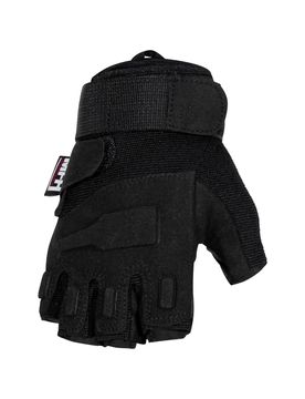 Handschuhe Halbfinger Protect - Schwarz / XXL Herren Schwarz adult