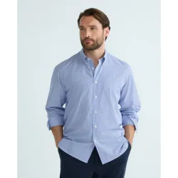 Camisa sport manga larga tallas grandes hombre