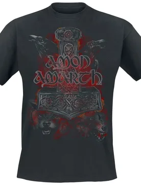 T-Shirt - Crows And Wolves - S bis 5XL - für Männer - Größe XL - schwarz - Lizenziertes Merchandise! - Männer - male - Amon Amarth - FashionsVida