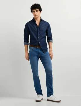 Vaquero de hombre fit slim tiro regular - Pepe Jeans - FashionsVida