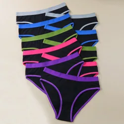 Set de 10 piezas de bragas de algodón para mujer, ropa interior femenina suave y transpirable