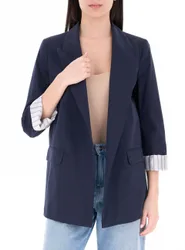Blazer in cotone BLU NAVY 42