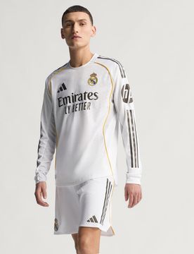 Maglia Home Authentic Long Sleeve Real Madrid 25/26 S White