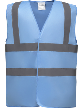 Gilet de travail Retro bleu ciel Bleu royal M
