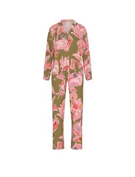 Pijama FLOWER WHIRL golden fern oliva XS