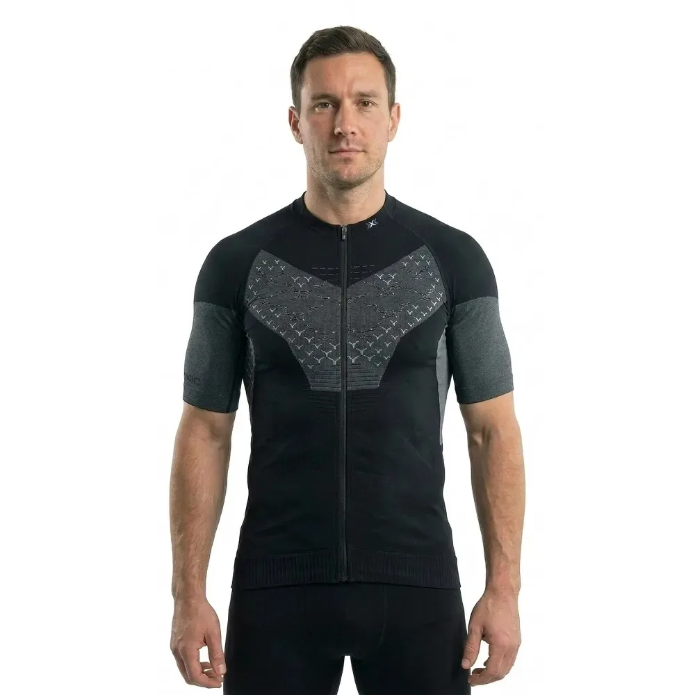 Maglia A Maniche Corte Twyce .0 Black Melange - X-BIONIC - FashionsVida