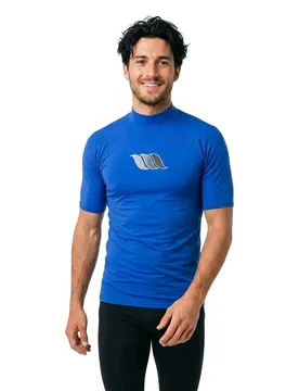 Rash Guard Manches Courtes Lycra Core Blue L