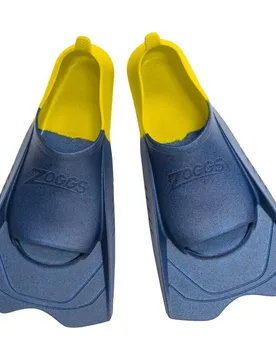 Short Blade Eco Swimming Fins Blue / Yellow UK 4-5 unisex - Zoggs - FashionsVida