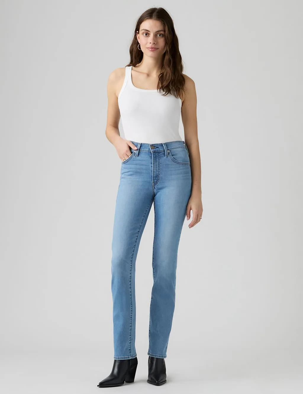 High Rise Slim Jeans Mid Blue female - Levi's - FashionsVida