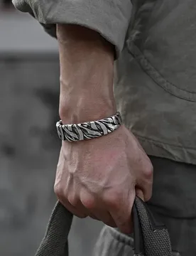 New Thai Hand-woven Bracelet Men's Personalized Retro Niche Open Bracelet Men's Wide Bracelet Jewelry - Aliexpress - FashionsVida