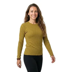 Maglietta A Maniche Lunghe Anna Stripe Fir Greensnow White Stripes / Thin XS