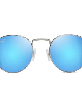 Occhiali Da Sole Polarizzati Pukaua Shiny Silver / Blue / Green Blue Hawaii/CAT3