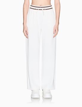 Para mujer. XW002073AF10804U1003 Pantalón Jogger contrast (S), Blanco, Casual, Modal