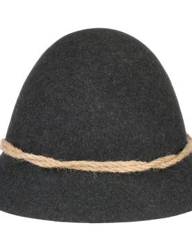 Traditional Schinderhannes Hat - anthracite - Size: 56 cm - Hatshopping.co.uk - FashionsVida